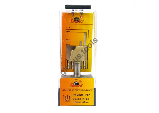 Фото 1 - Фреза пазовая прямая с торцевым ножом (для засверливания), серия 1007