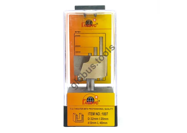 Фото 1 - Фреза пазовая прямая с торцевым ножом (для засверливания), серия 1007