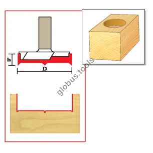 Фреза для глухих отворів та меблевої петлі (свердло форстнера) Глобус серія 1011