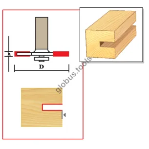 Фреза кромкова фальцева (четвертна) Глобус серія 1023