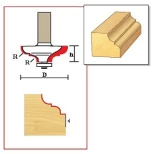Фреза кромочная фигурная серия 2002