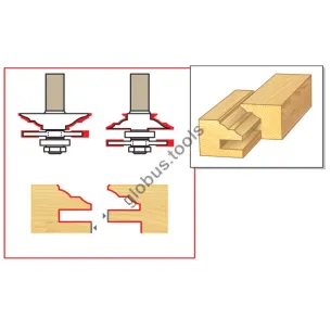 Фреза комбінована рамкова Globus серія 3501SET