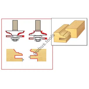 Фреза комбінована рамкова Globus серія 3502SET
