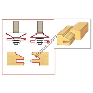 Фреза комбінована рамкова Глобус серія 3503SET