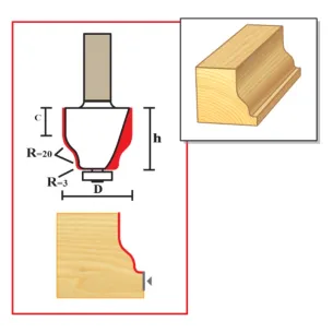 Фреза фигирейная вертикальная, серия 3013