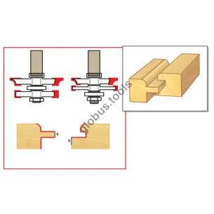 Фреза для виготовлення євровагонки Globus серія 3551SET