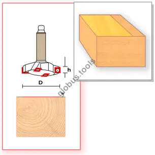 Фреза для вирівнювання поверхні Глобус серія 108