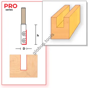 Фреза пазова пряма однозуба зі змінними ножами Глобус серія 103 PRO